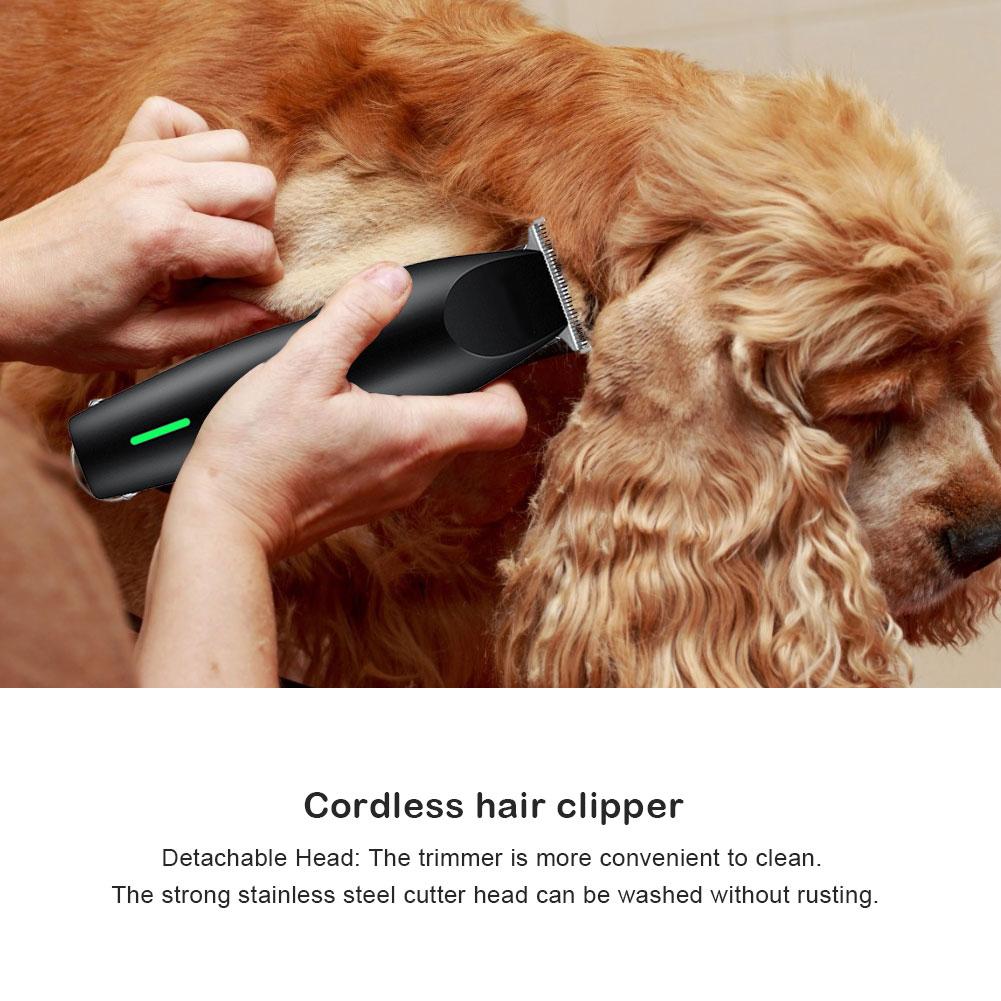 Hondentrimmer, oplaadbare tondeuse voor dieren, geluidsarme tondeuse voor katten, elektrische schaar, tondeuse