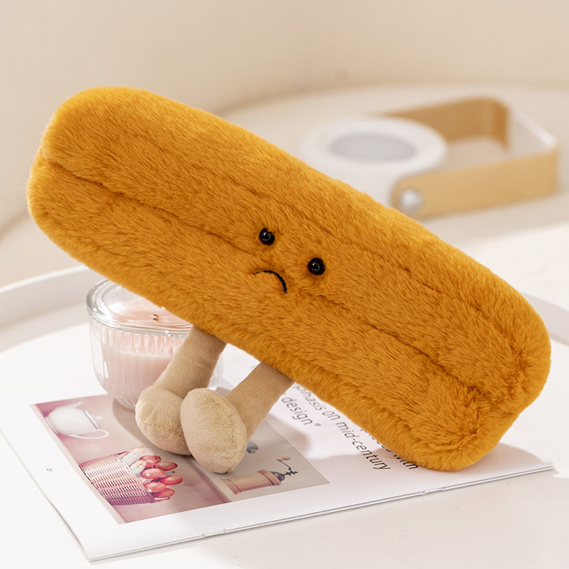 Jellycats Cute Plush Toast Bread Pretzel Croissant Baguette Toy Stuffed Food Bread Soft Doll Birthday Christmas for Kids