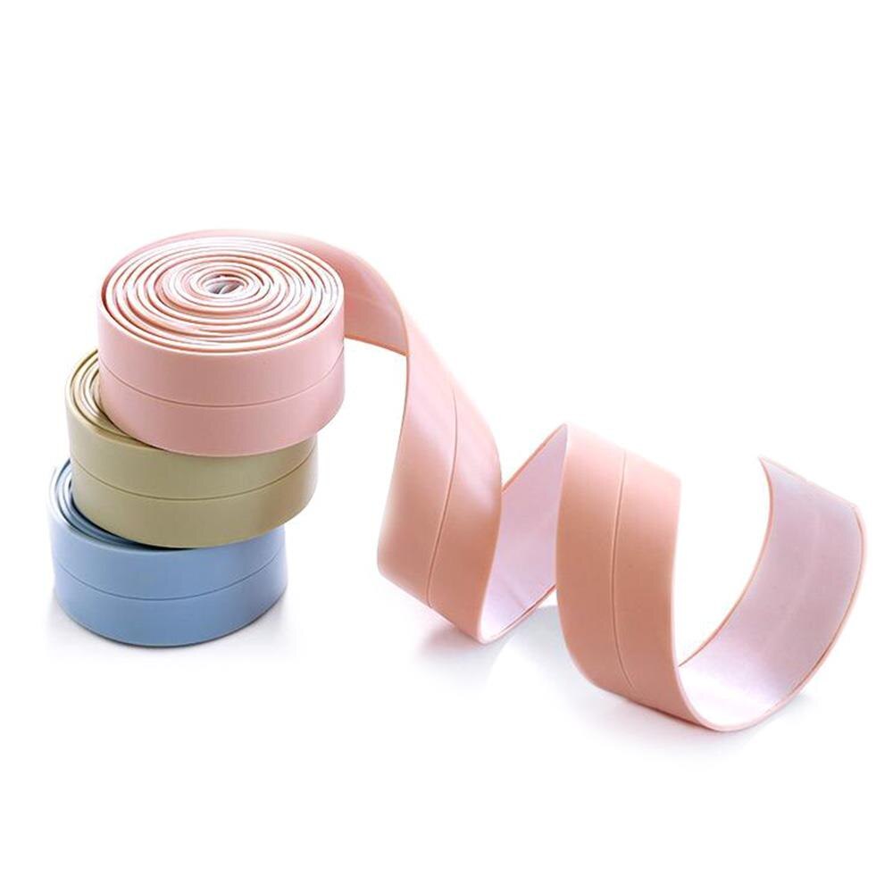 Waterproof Tape Strip Kitchen Sink Paste Gap Beauty Seam Bathroom Toilet Paste Mold Tape Super Adhesive Silicone Stickers