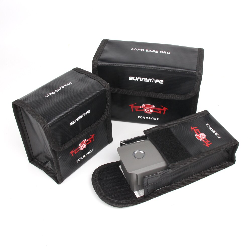 Voor Dji Mavic 2 Pro Zoom Drone Accessoires Brandwerende Lipo Veilig Batterij Tas Storage Beschermende Box Explosieveilige Batterij case