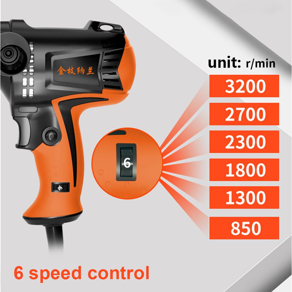 220V 980W Polishing machine Six Speed Car polisher Angle Grinder Tools Grinding Machine Electric Sander Auto Polish Machine