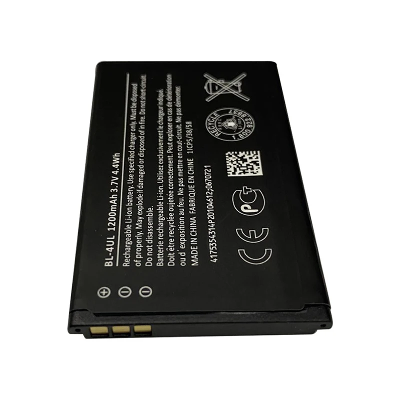 Batería de teléfono BL-4C BL-5C BL-4UL BL-5B BL-5J para Nokia 6100 6300 6260 6136S 2630 5070 C2-01 BL 4C BL 5C BL5C: Plata