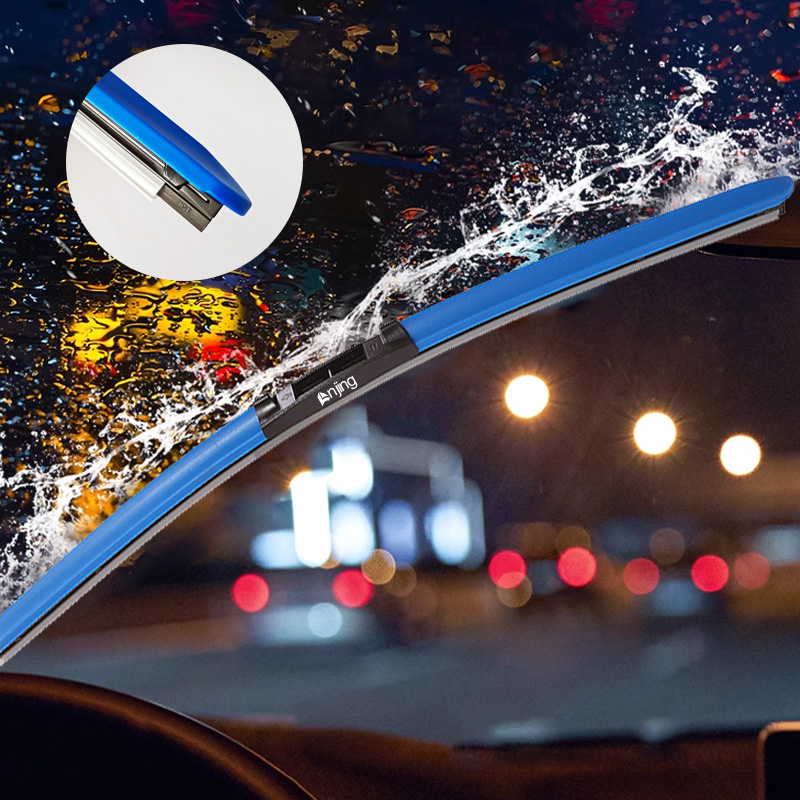 LNJING Colorful Wiper Blades For Nissan Almera Versa Note Sunny N17 N18 Sedan: Blue / 14Inches 350mm / Type4