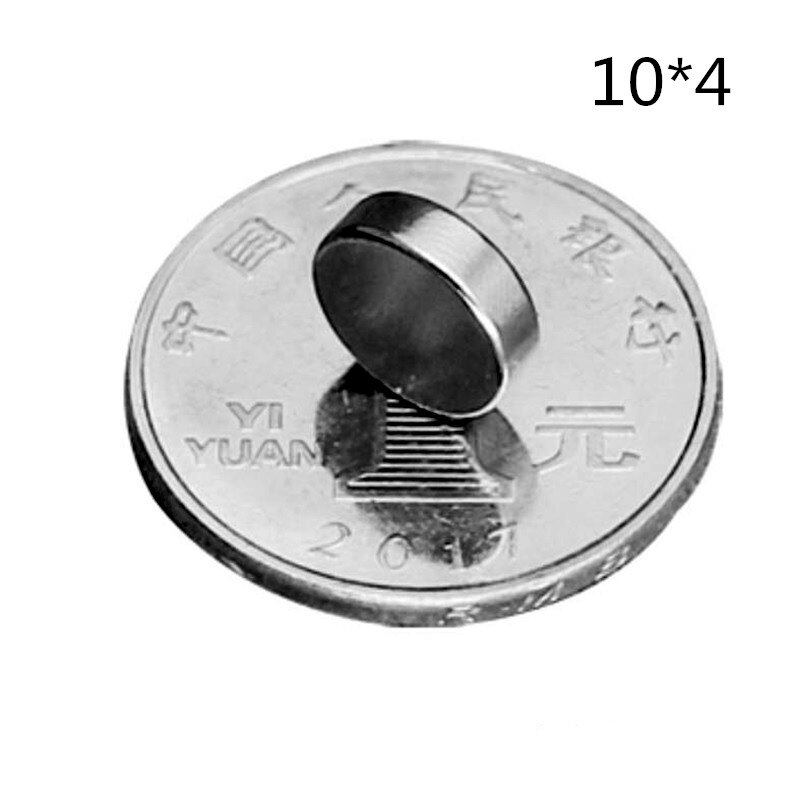 20 Stks/partij 10*1Mm 10*2Mm 10*3Mm 10*4Mm 10*5Mm N52 Diameter Neodymium Kleine Ronde Magneten Sterke Ndfeb Permanente Magneten: 10-4  20pcs