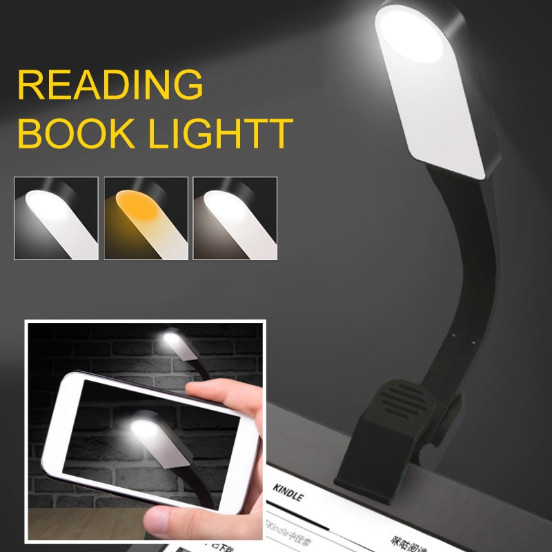 Voor Kindle Papier USB Leeslamp Boek Oplaadbare E-Book Led Licht Licht Lamp Clip Voor Reizen Slaapkamer Boek Reader 3model