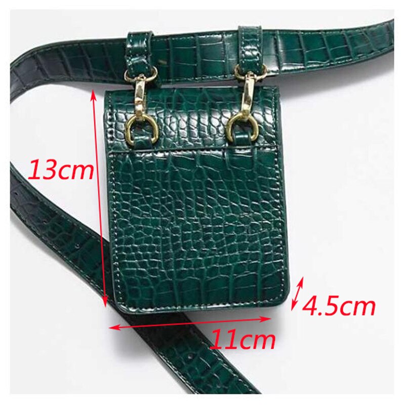 Mihaivina alligator fanny packs pour femmes ceinture en cuir taille pack mini sac à bandoulière dame ceinture sacs poitrine sac