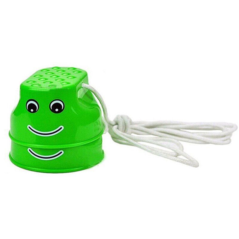 1 par udendørs plastik balance træningsudstyr smile hoppe stylter koordinationsspil hoppe fødder stylter til børn legetøj