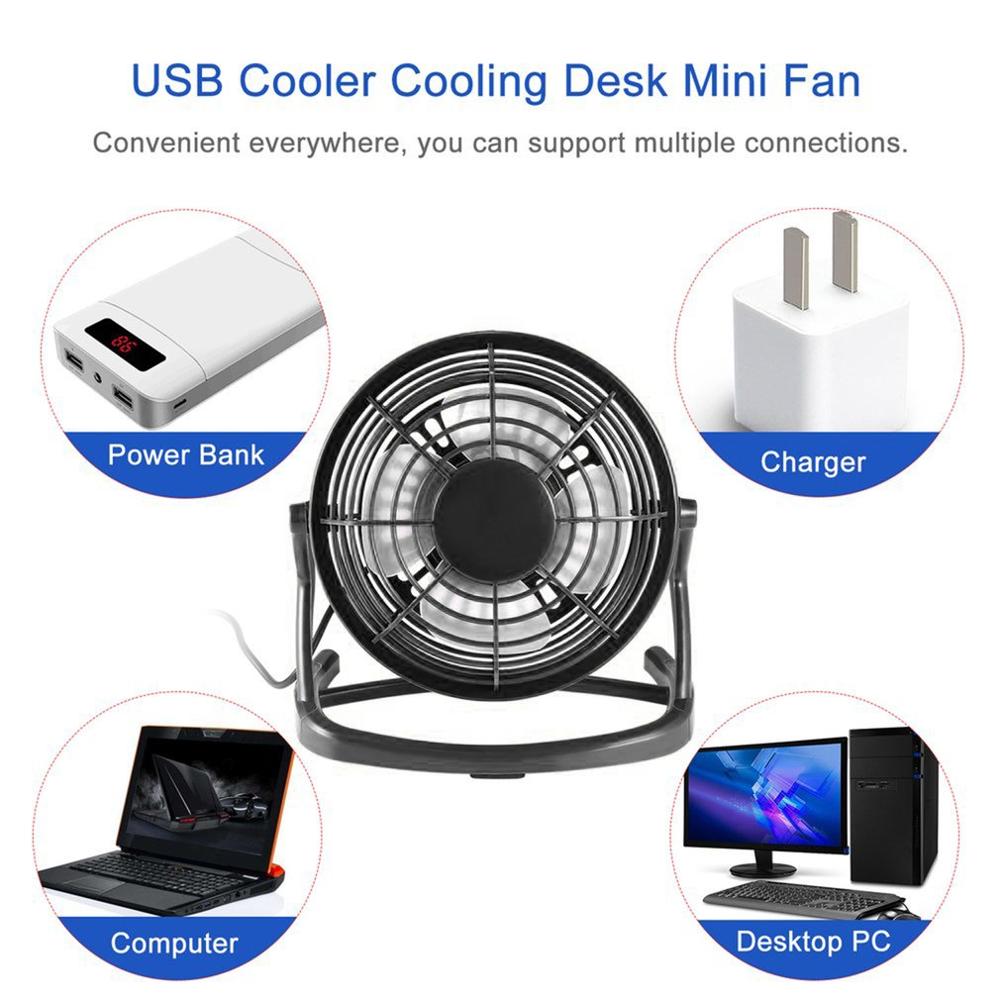Ventilatore USB estivo Desktop portatile DC 5V Mini ventilatori di raffreddamento Ventilatore ruotabile da 180 gradi per computer PC portatile Notebook Dropshipping