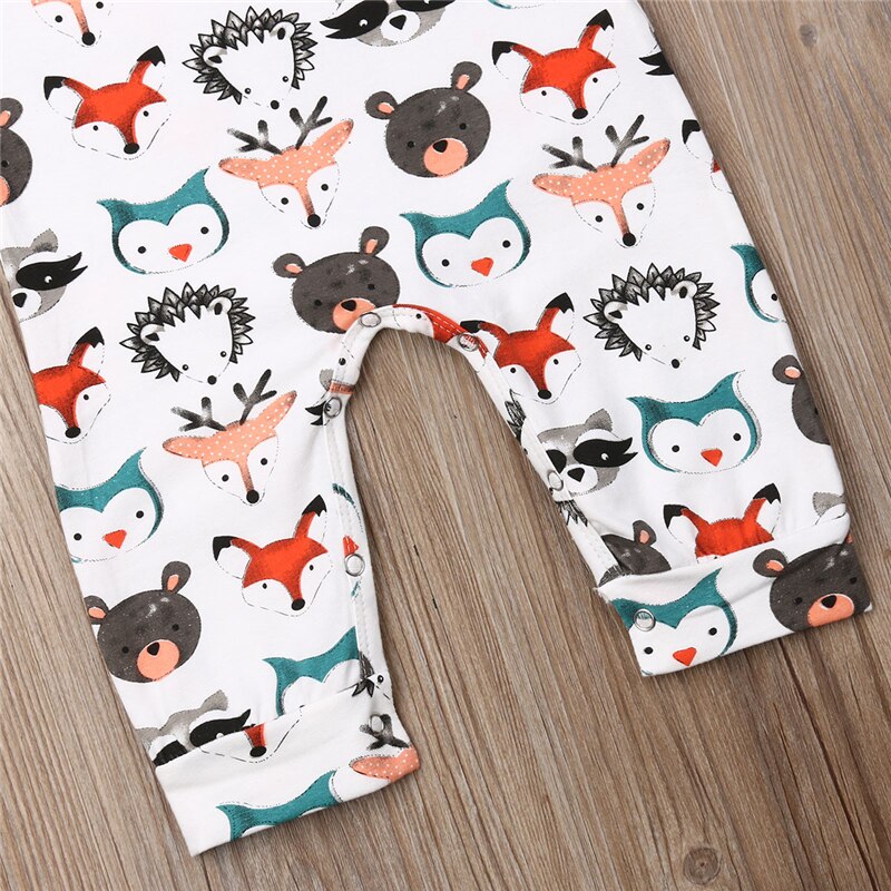 0-24M Kerst Pasgeboren Kid Baby Meisjes Jongen Kleding Mouwloze Cartoon Dieren Romper Leuke mooie Zoete Jumpsuit Outfits