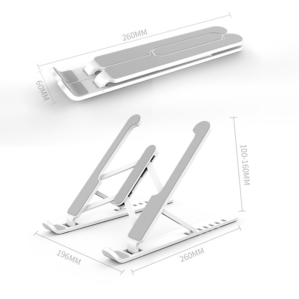 Laptop Stand Voor Mackbook Kantoor Universal Opvouwbaar Verstelbare Hoek Draagbare Aluminium Legering Koeling Non Slip Laptop Stand