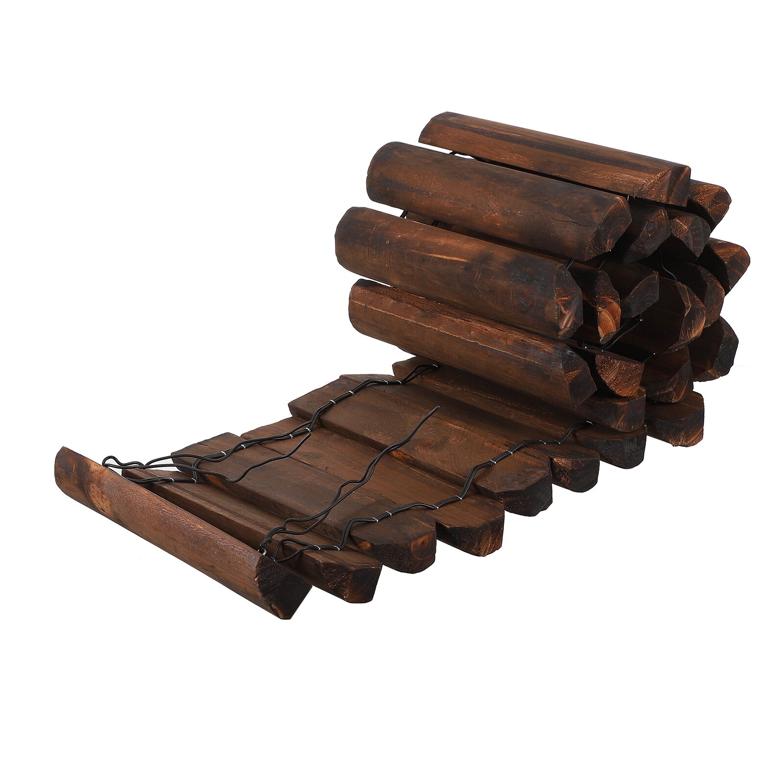 Garden Wood Fence Outdoor Yard Fence Natural Fence Lawn Fence Garden Supply