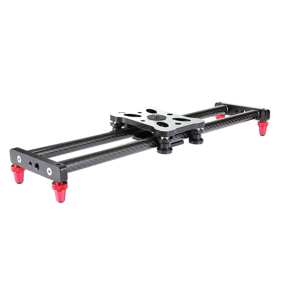 Kuulee 40CM Camera Slider Adjustable Carbon Fiber Camera Dolly Track Slider Video Stabilizer Rail