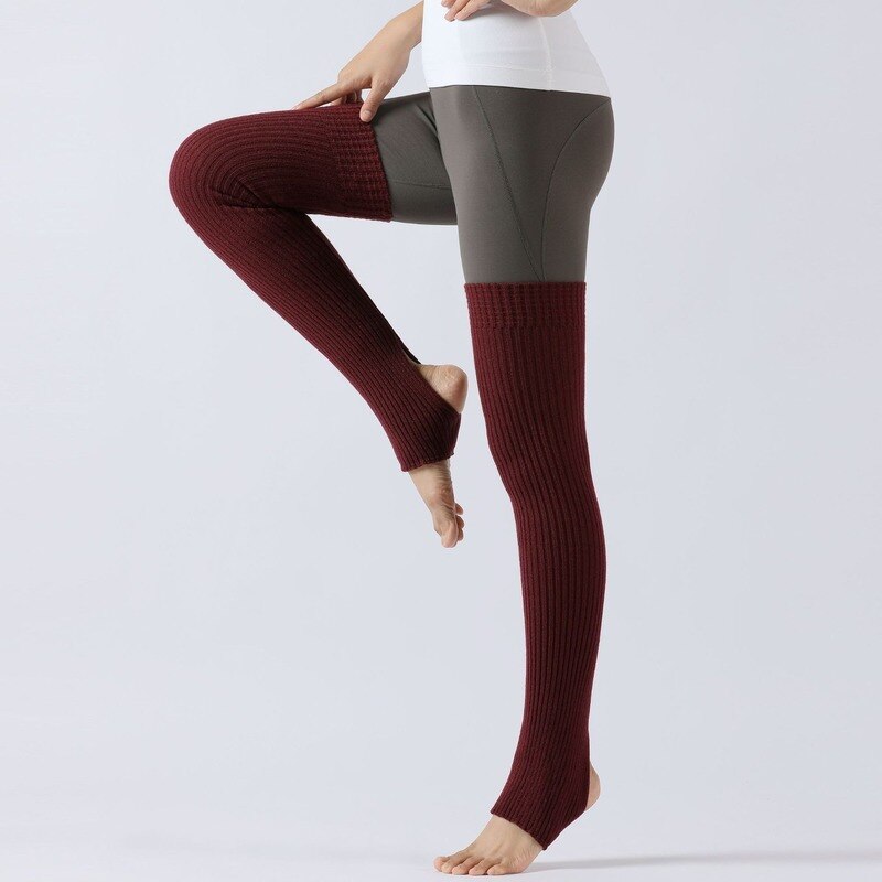 75cm Winter Frauen Bein Wärmer Freizeit Lange Oberschenkel Hohe Damen extra Lange Stiefel Über Knie Gestrickte tanzen Socken Bein wärmer 100