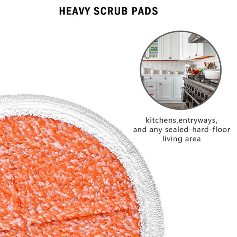 Cleaning Replacement Cloth Steam Mop Cloth Cover Replacement Mop Pads for Bissell Spinwave 2124, 2039A, 2037