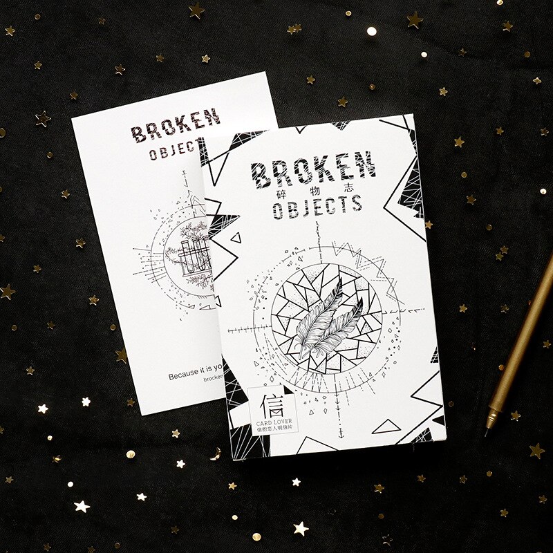 30 Pcs/Set Broken Objects Postcard /Greeting Card/Message Card/Christmas and Year