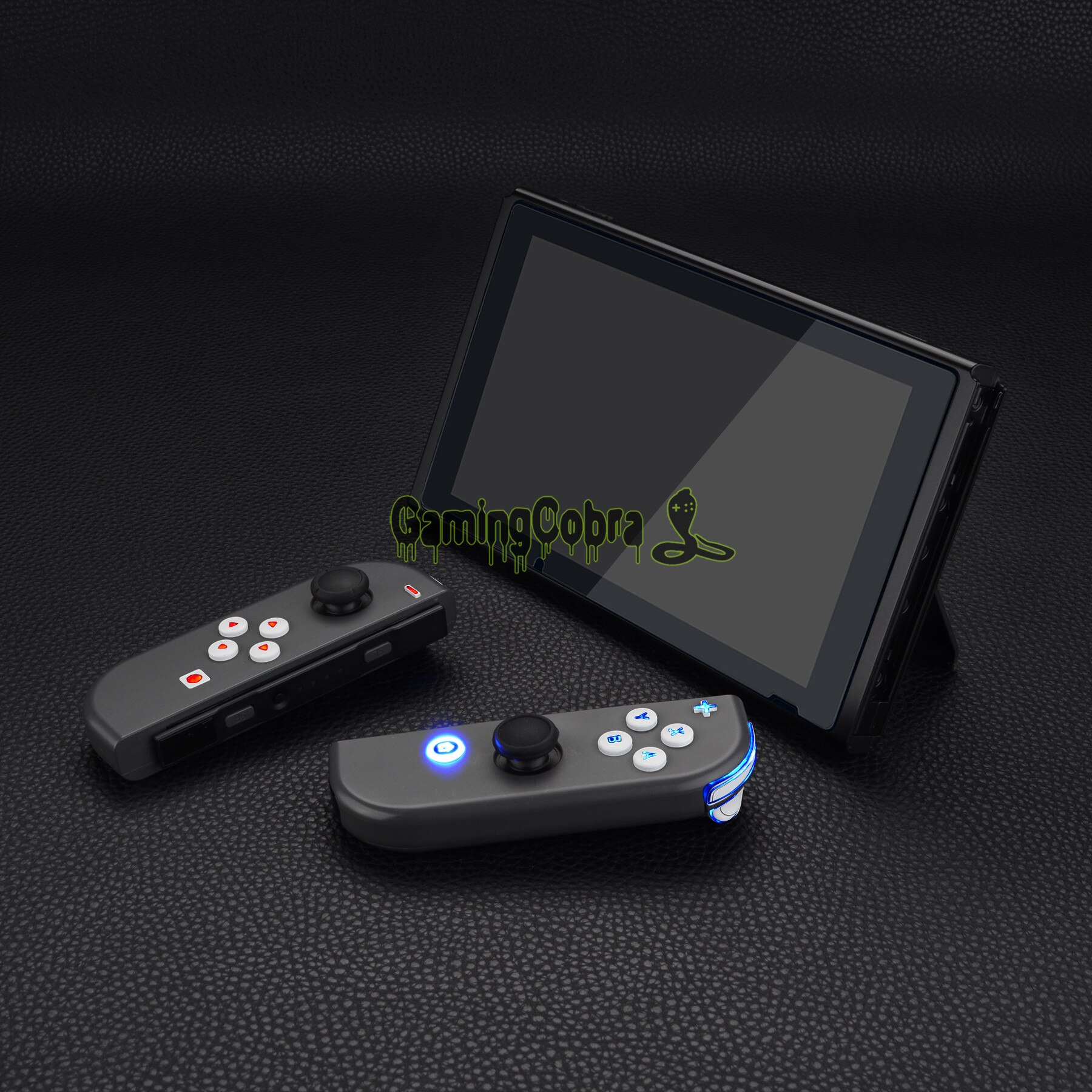 Wit Ns Joycon Dfs Led Kit Multi-Kleuren Luminated Klassieke Symbolen Abxy Trigger Gezicht Knoppen Voor Ns Schakelaar Joycon