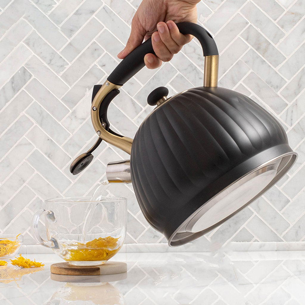 Rvs Waterkoker Voor Thee Koffie Melk Etc Alle Fornuis Top/Inductie Gas Elektrische Toepassing 3.5L