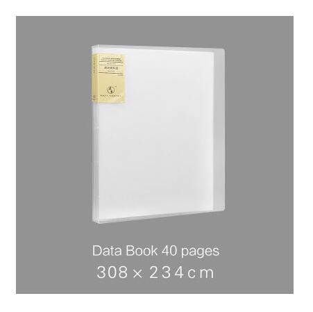 A4 File Bag 10/20/40/60/80/100 Pages Data Book Large Capacity File Folder Portfolio Display Book Office Stationery: 40 pages
