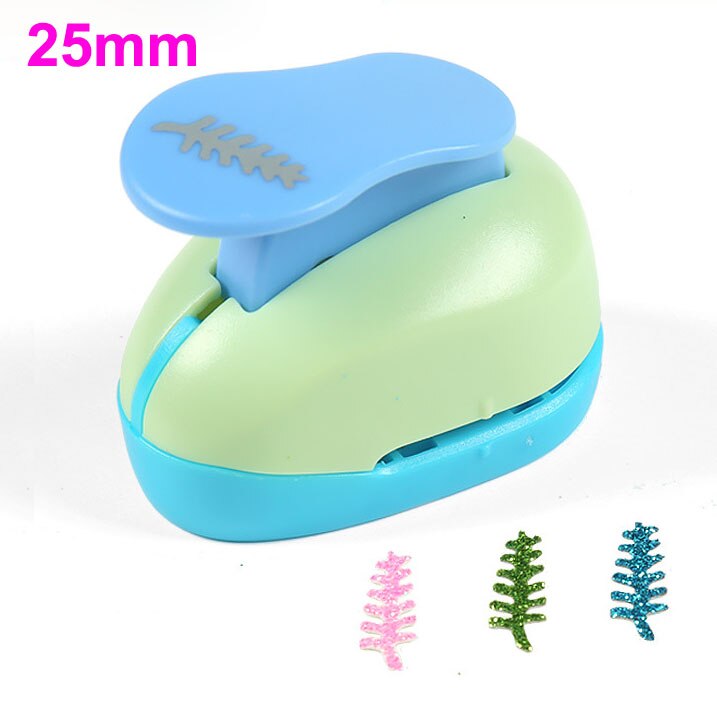1pc Christmas Tree Cedar Oak Leaf craft punch Scrapbooking School DIY Cedar Paper Cutter EVA foam Trees Hole Punches: 25mm