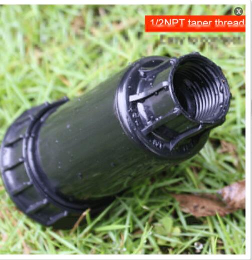 1Pc 90-360 Degree Pop up Sprinklers Plastic Lawn Watering Sprinkler Head Adjustable Garden Spray Nozzle 1/2" Female Thread