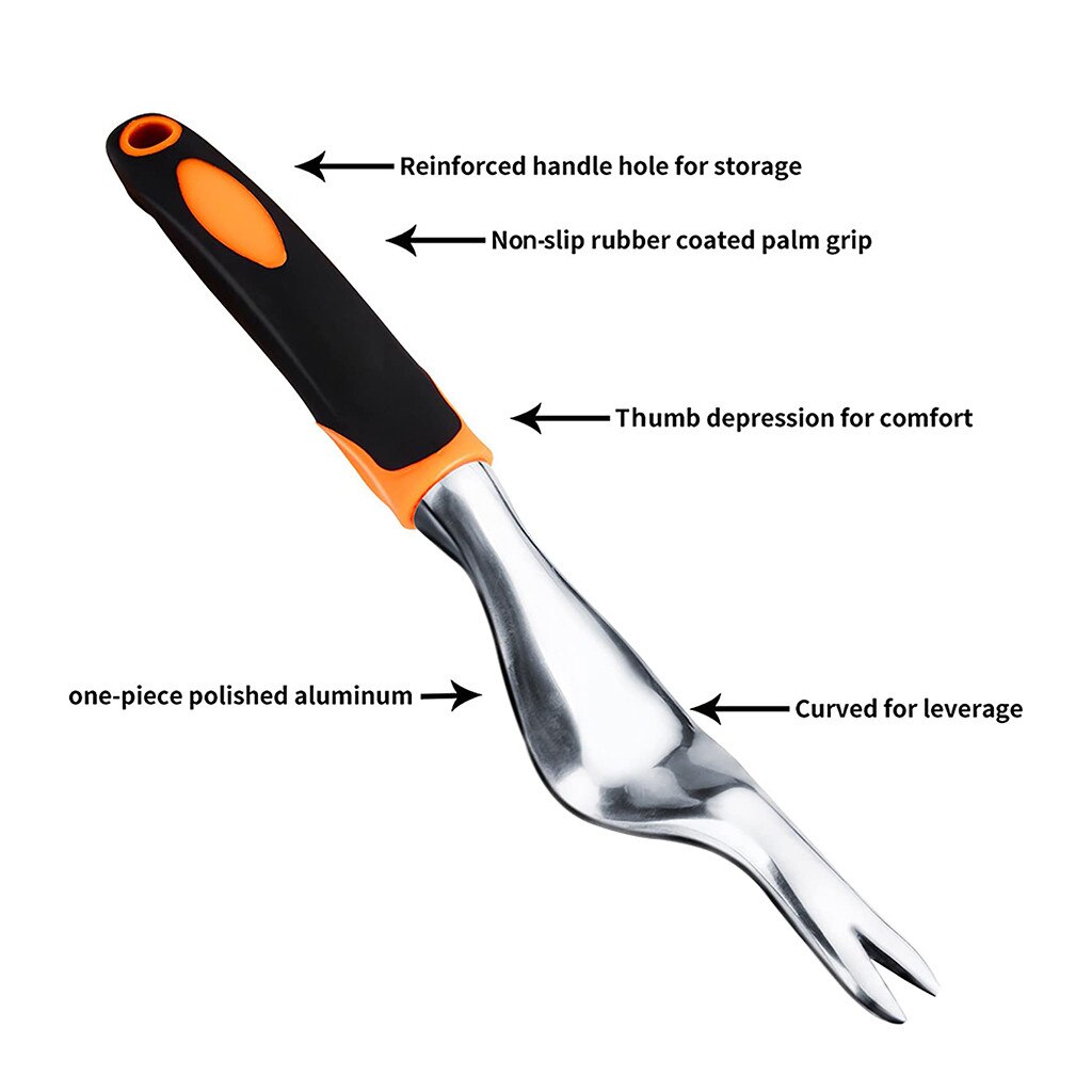 Heavy Duty Hand Weeder Garden Weeding Removal Cutter Tools with Ergonomic Handle Garden Transplanting Digging Tools