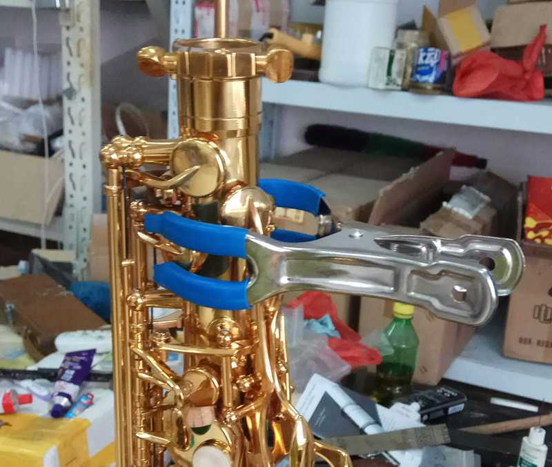3 stk musikinstrument reparationsværktøj saxofonmåtte pude klip indrykningsklip