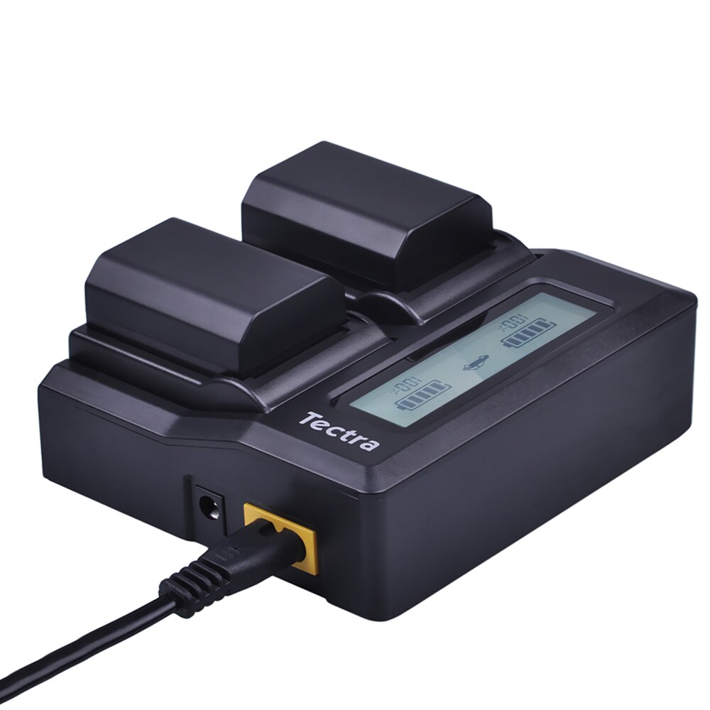 Tectra Np FZ100 NP-FZ100 NPFZ100 Ac Snelle Lcd Dual Charger Voor Sony ILCE-9, BC-QZ1, A7r3, A7RIII, ILCE-7RM3, A9R, 7RM3, Camera