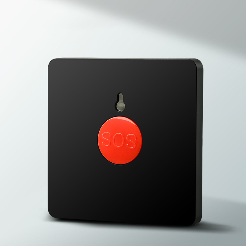 Alarm Button Fire Emergency Call Wall Panel Alarm With Key SOS Fire Alarm Panel Security Engineering Manual Button For Help: black