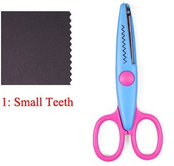 Handicraft cut craft DIY shear Student Office Snip Scissor Household paper School Stationary: Zig Zag Type 1