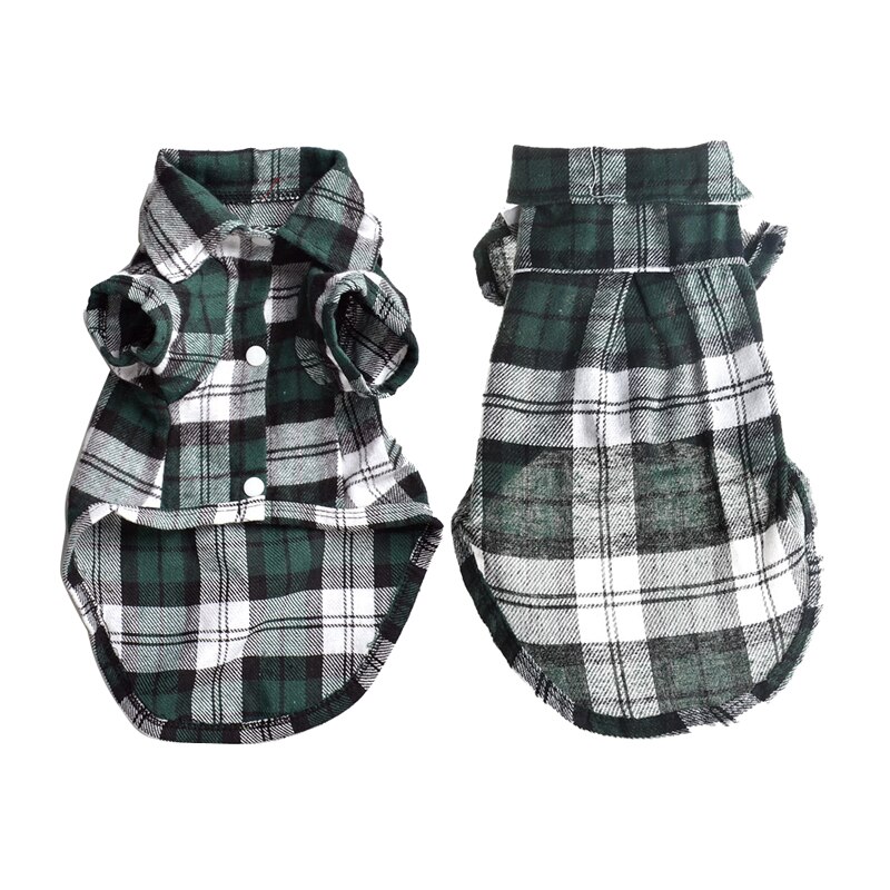 T-shirt à carreaux rayures pour animaux | Chemise pour chien, chiot, coton, manches courtes, grille, petit chien, vêtements printemps chiot Chihuahua, vestes