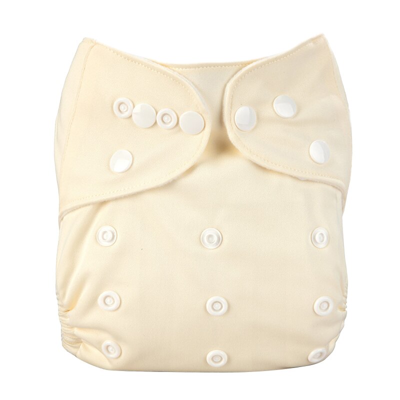 Pañales de bebé lavables reutilizables, pañal para bebés de tela impermeable para recién nacidos, pañal de bebé con bolsillo, cubierta de pañal sólida para recién nacidos: 02