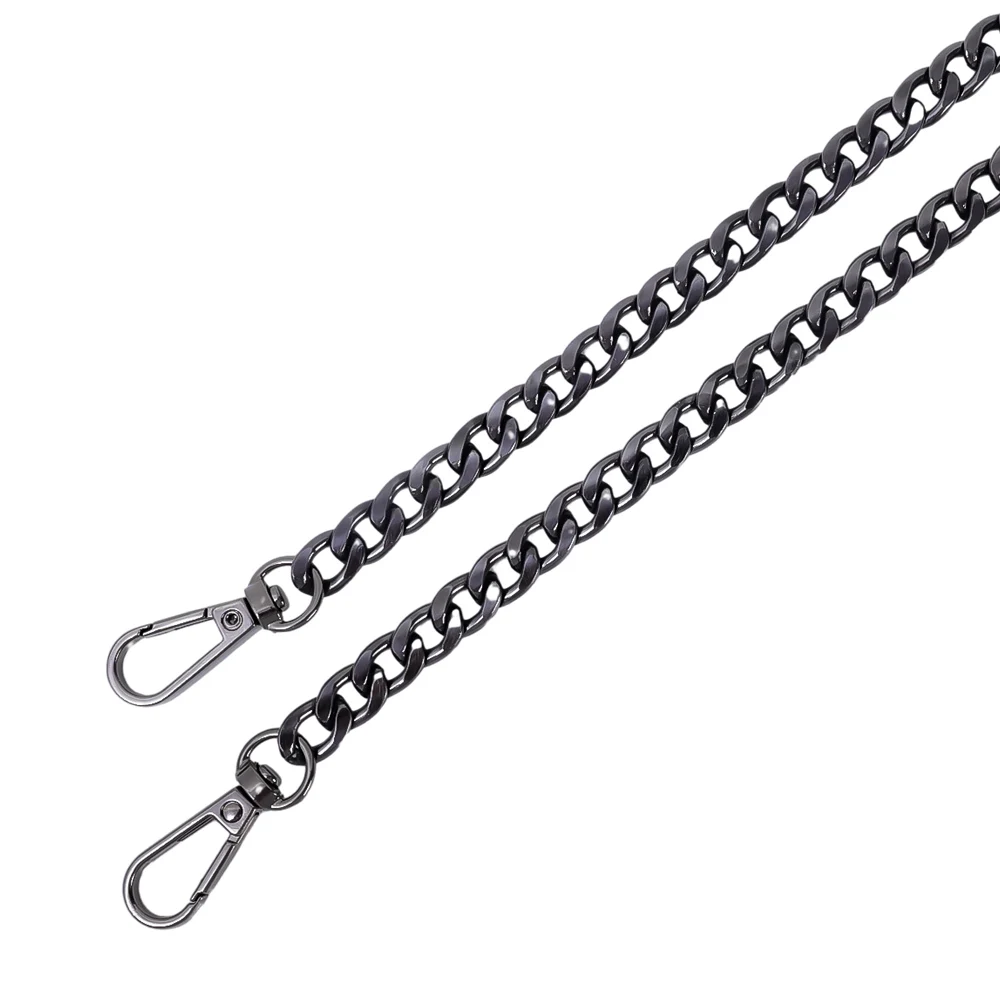 120cm metalowy łańcuszek złoty srebrzysty czarny aluminiowy łańcuszek do wyrobu biżuterii ustalenia torba łańcuszek pasek uchwyt wymienne łańcuszki: Rose Gold