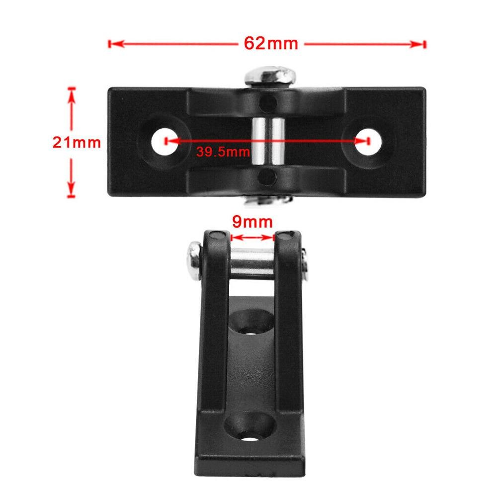 Marine 16 Stck Schwarz Nylon 4-Bogen Bimini oben Yacht Stiefel Armaturen Hardware- 3/4"