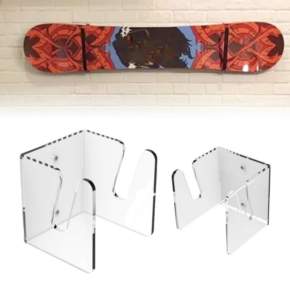 Wall-Mounted Skateboard Rack Displaying Acrylic Sliding Plate Bracket Display Stand for Longboard Skateboards Hardware Accessori