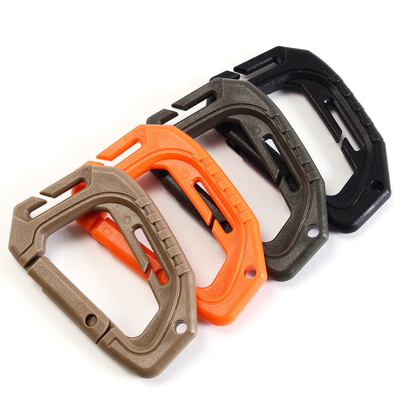 1Pcs 200LB Plastic Clip Karabijnhaak D Vorm Bergbeklimmen Gesp Outdoor Opknoping Sleutelhanger Haak Klimmen Accessoires