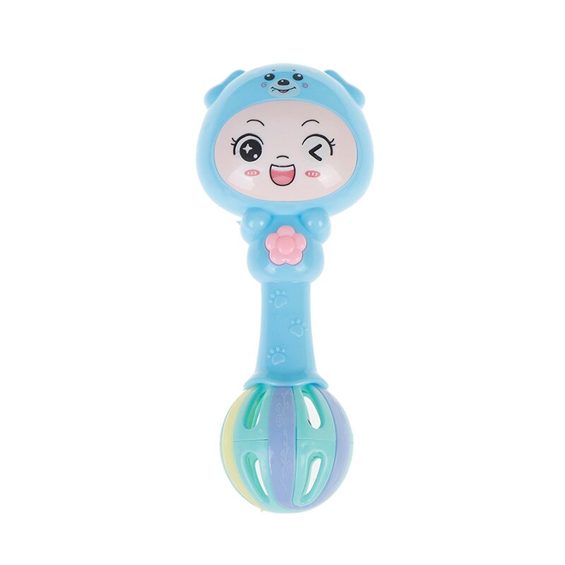 1Pcs Baby Shaker Sand Hammer Toy Dynamic Rhythm Stick Baby Rattles Kids Musical Party Favor Musical Instrument Toys Random Color