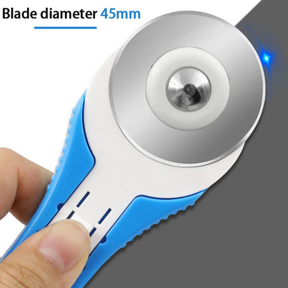 45mm Rotary Cutter Ergonomic Fast Cutting Injection-molded Handle Leather Rotary Cutting Tool for Fabric