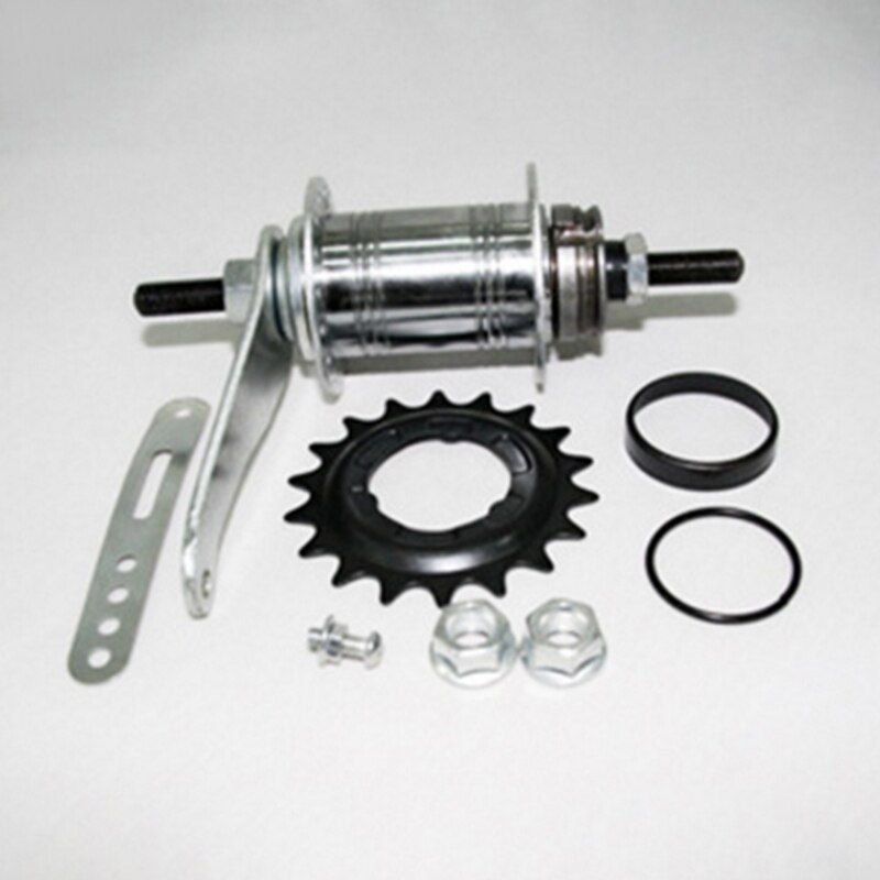 32 Hole Reversing Ride Backwards Brake Fixed Gear Bike Rear Hub Aluminum Alloy Bicycle Bike Coaster Brake Rear Hub 32 Holes Fixe