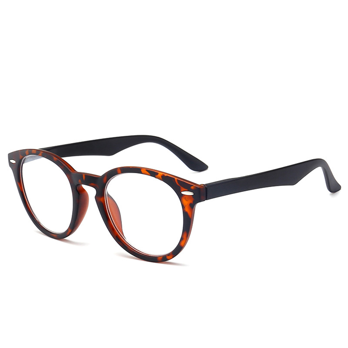 Gafas de lectura con montura ovalada de leopardo Retro para hombres y mujeres, lentes transparentes para presbicia, gafas con dioptrías + 1,0 a 4,0: Beige / +400