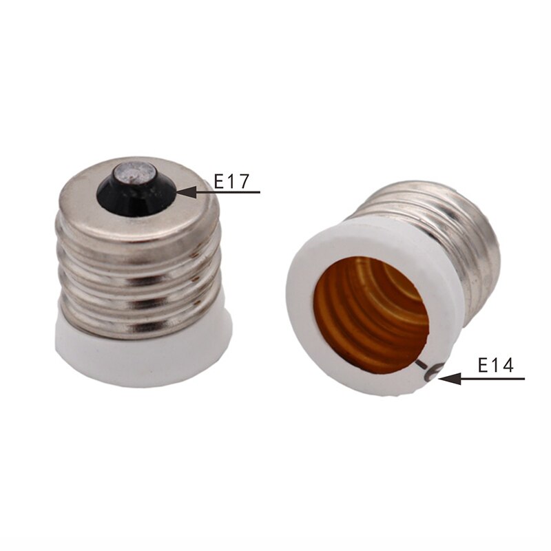 E17 To European E14 Candelabra Base Socket LED Light Bulb Lamp Adapter Holder