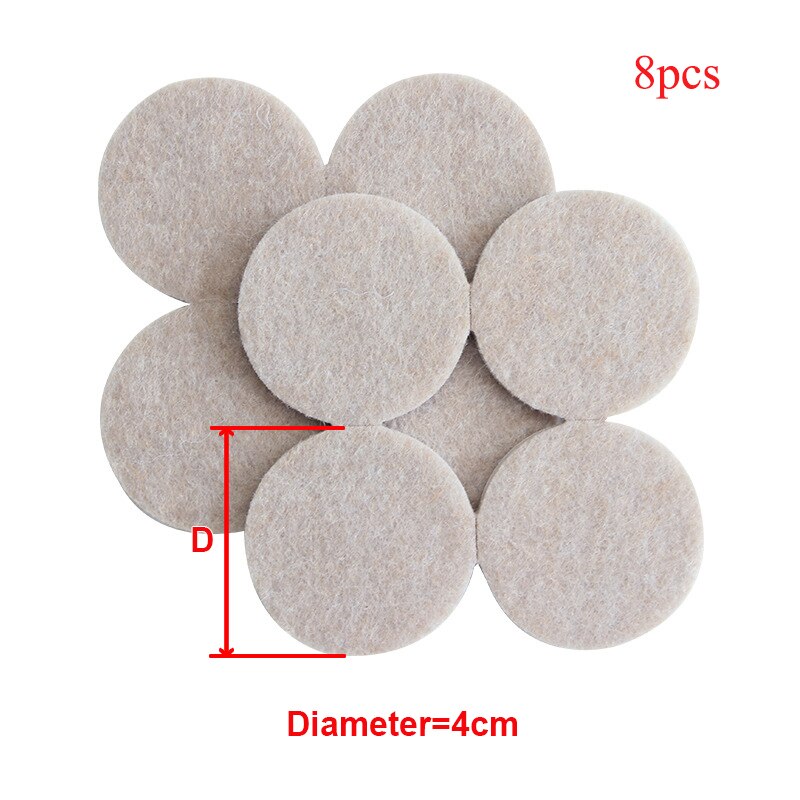 Multifunksjon selvklebende filt bord stolmatter gulvbeskyttere møbler sofa bord stol føtter gulv sklisikker matte klebrig pute: 13