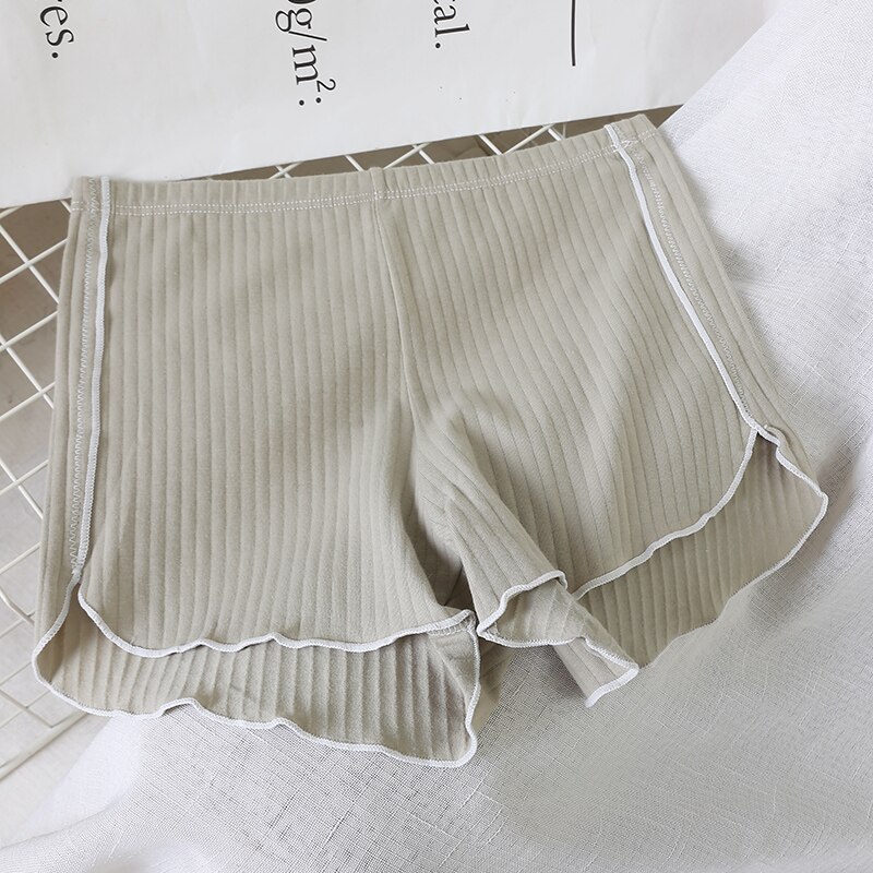Comfortable Safety Short Pants Spring Summer Shorts Girls Korean Under Skirt Underwears Safety Shorts Women: green 1 piece