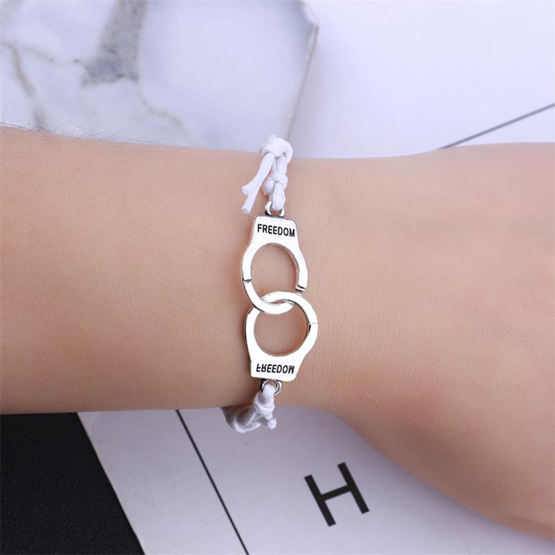 Neue Männliche Und Weibliche Studenten Farbe Leder Einfache Armbinde Armbinde Geeignet Für Valentinstag Schmuck: weiß