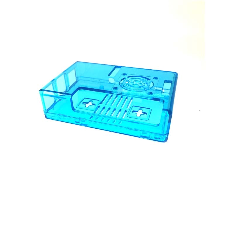 Raspberry  pi 3 b+  plus abs-etui gennemsigtig/rød/blå klar kassecover til raspberry  pi 3 model b+