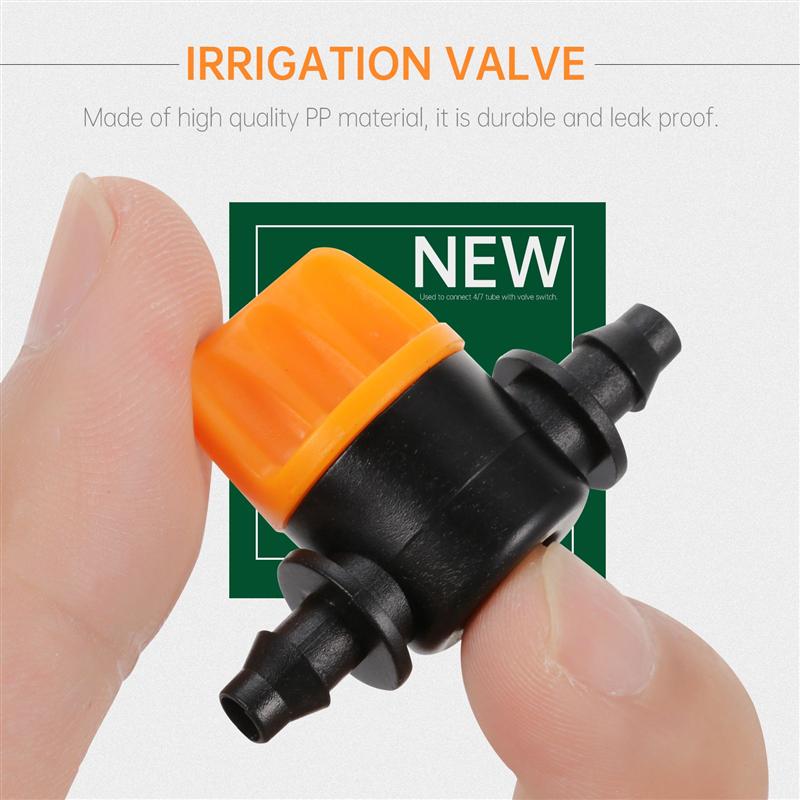 10pcs 4/7 Garden Water Drip Irrigation Fittings Agriculture Tools Tube Switch Irrigation Tube Connector Irrigation Fittings