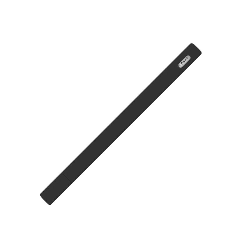 Triangle Anti-scroll Silicone Protective Case Pouch Cap Holder Nib Cover Skin For Apple Pencil 1/2 for iPad Pro Pencil 1st/2nd: Black Pencil 2