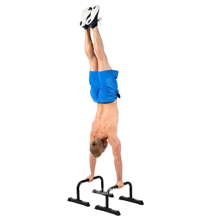 QH013 Multifunctional Indoor Handstand Split Parallel Rod Outdoor Fitness I-Shaped Push-Up Support Stand Frame Square Pipe Foot