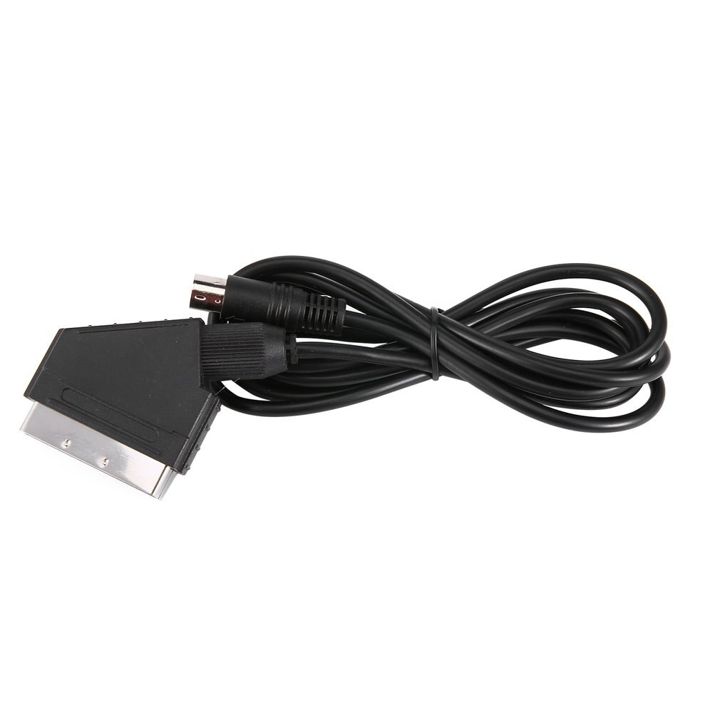 1.8M/6FT Eu Versie V-Pin Scart Kabel Rgb Av Kabels Pal Voor Sega Genesis 2 Mega drive Md 2: Default Title
