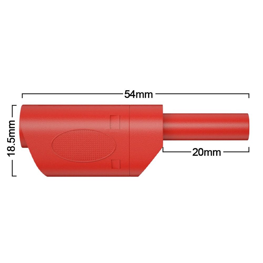 Stapelbare Bananenplug Diy 4Mm Zwart Rood Bananenstekker Veiligheidsmantel Elektrisch Gereedschap