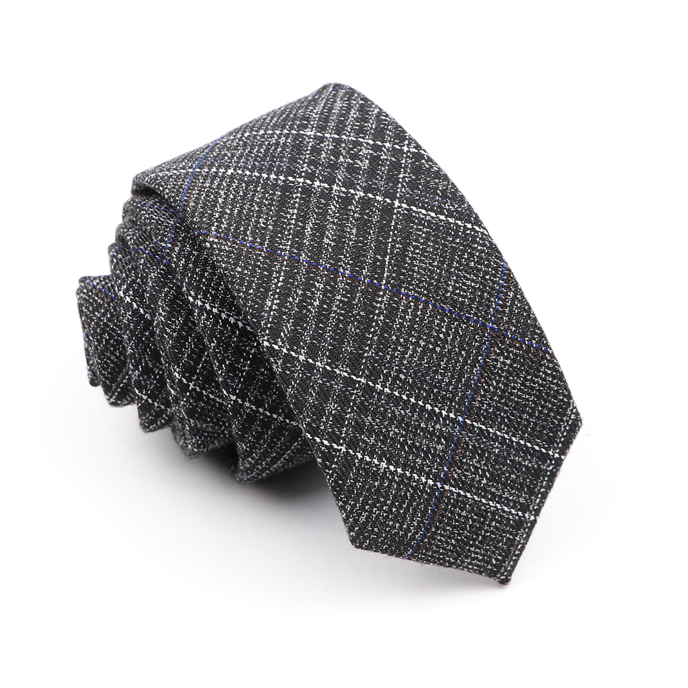 Corbatas clásicas de algodón para hombre, corbatas ajustadas hechas a mano de 6CM con cuello, a rayas, a cuadros, para negocios, bodas y fiestas,